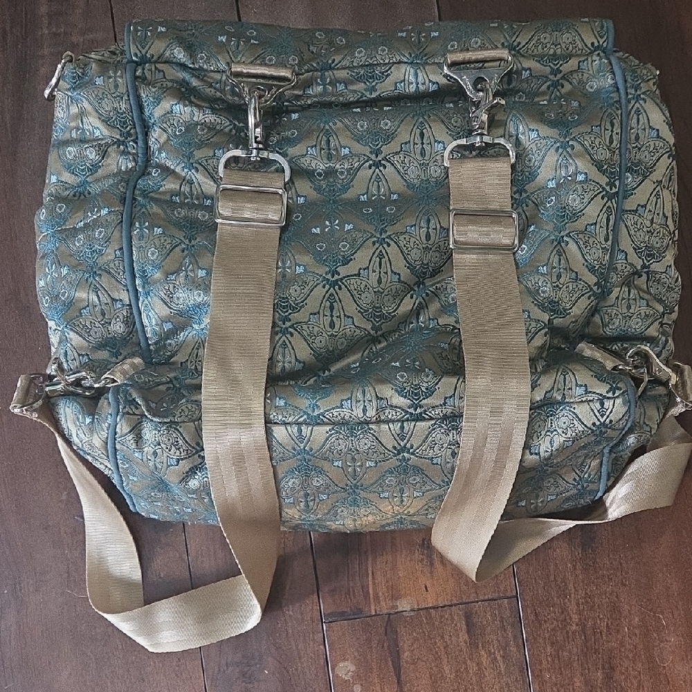 Petunia Pickle Bottom Blue and Tan Baby Bag - Picture 2 of 8
